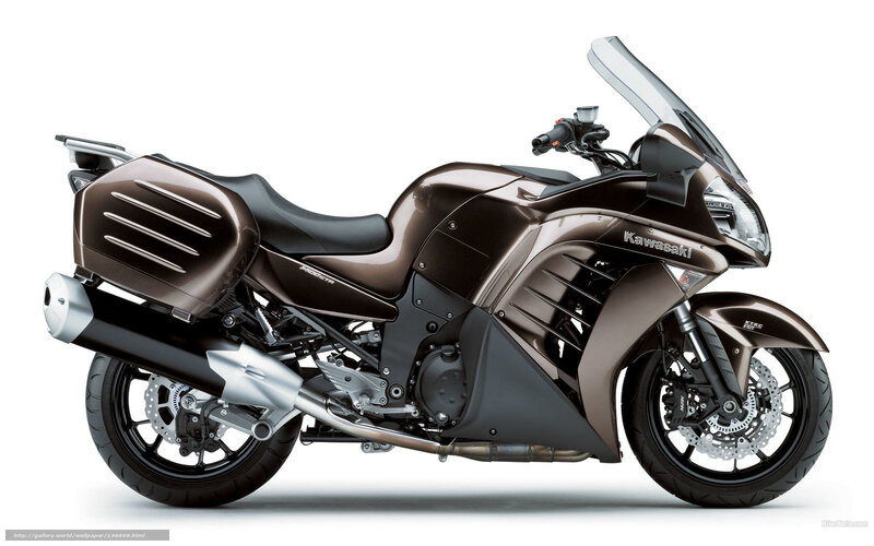 Brown Kawasaki Motorcycle