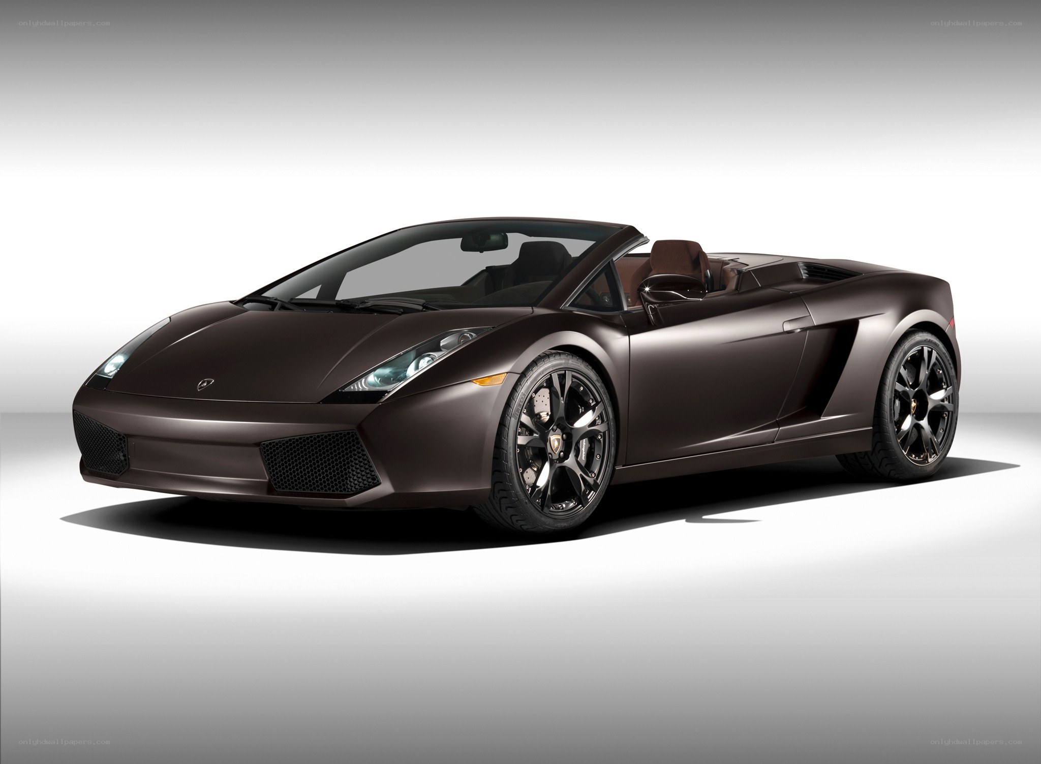 Brown Lamborghini Gallardo Spyder