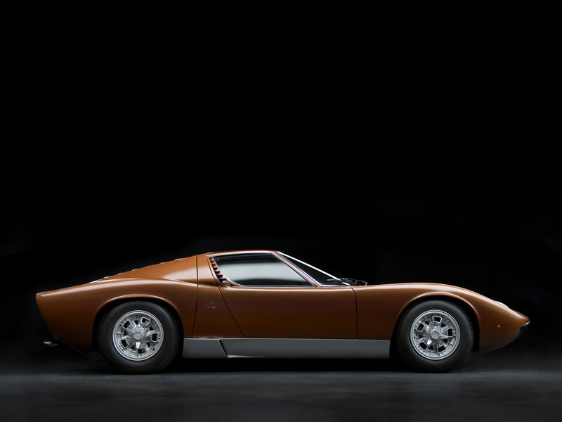 Brown Lamborghini Miura
