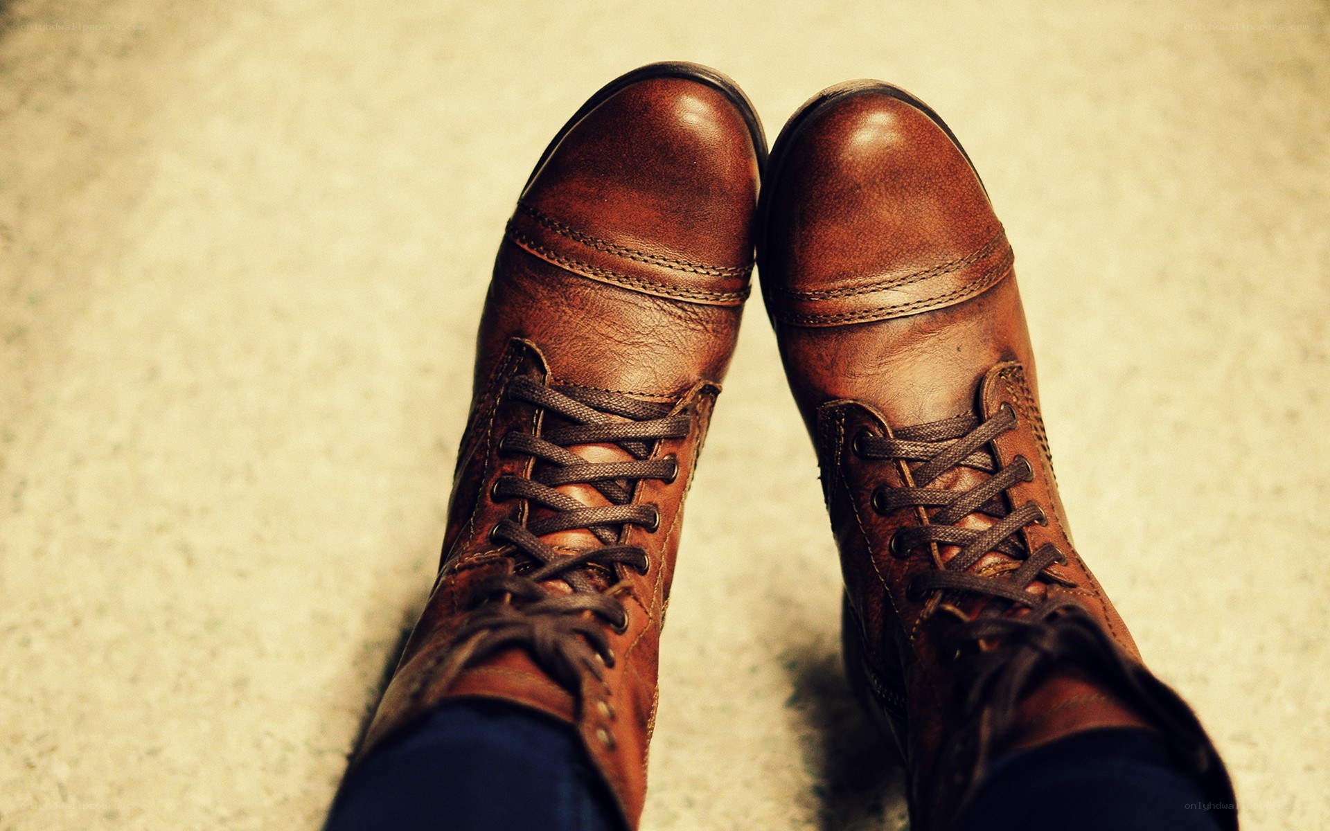 brown leather boots
