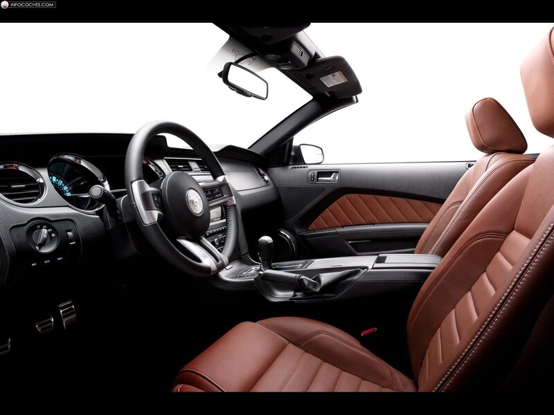 Brown leather car interior