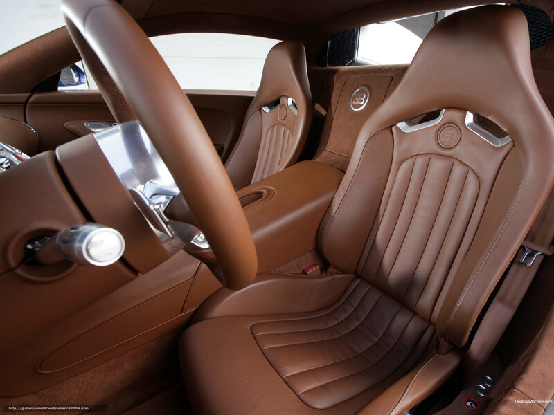 Brown Leather Car Interior — Luxurious