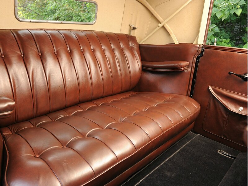 Brown Leather Car Seat