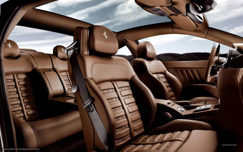 Brown Leather Car Seats — Luxurious