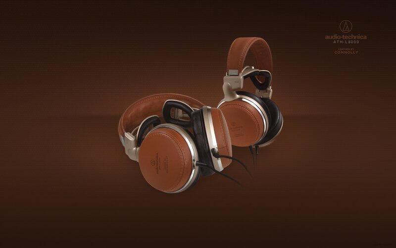 Brown Leather Headphones