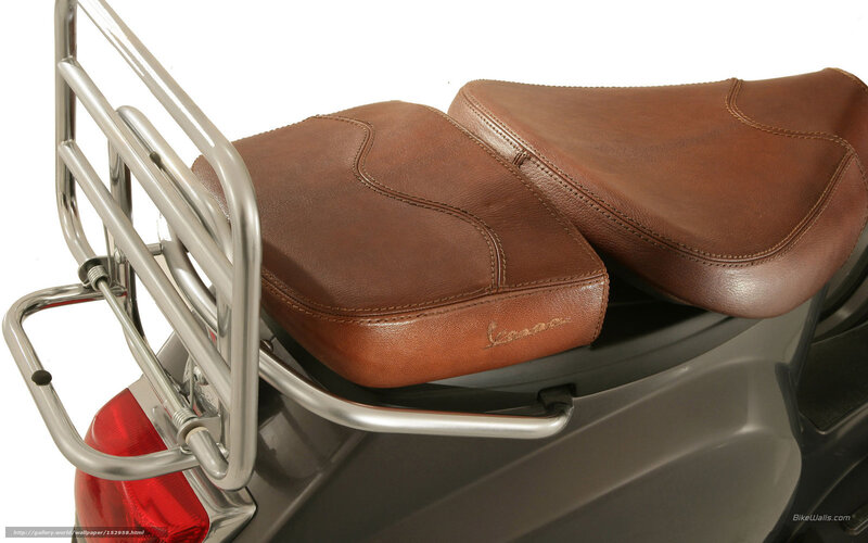 brown leather scooter seats