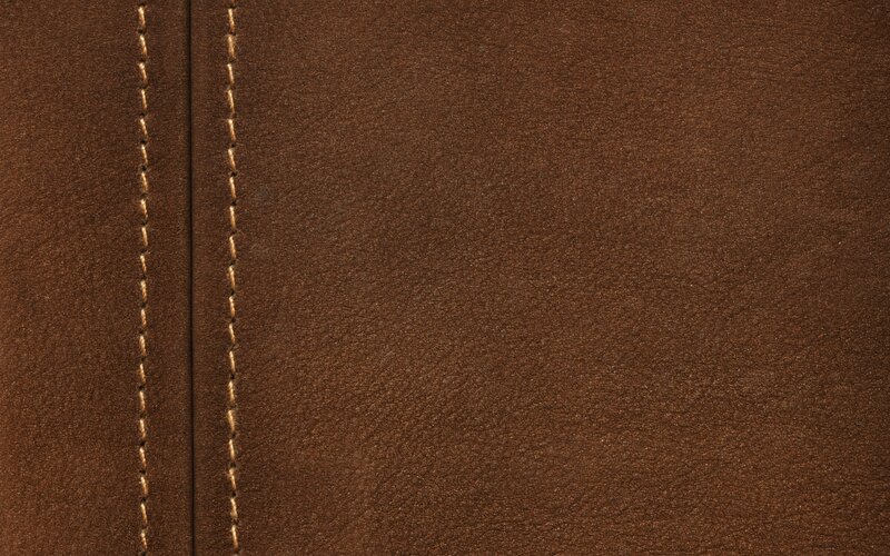 Brown Leather Texture — Neutral, Photograph, Stitching