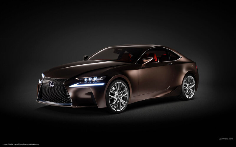 Brown Lexus Concept Car — Dramatic, 3d Render