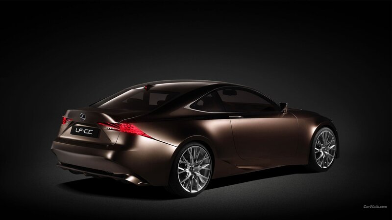Brown Lexus Concept Car — Dramatic, Photograph, Taillights