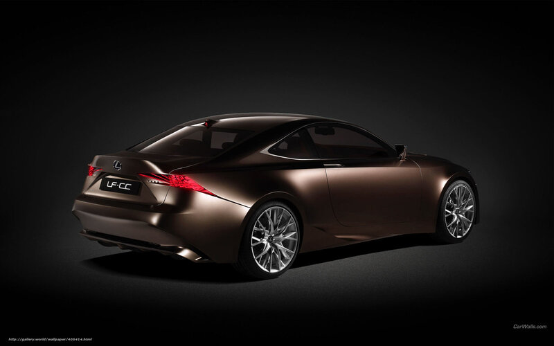 Brown Lexus Concept Car — Dramatic, Photograph, Taillights, Wheels