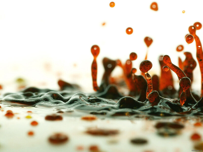 Brown Liquid Splash