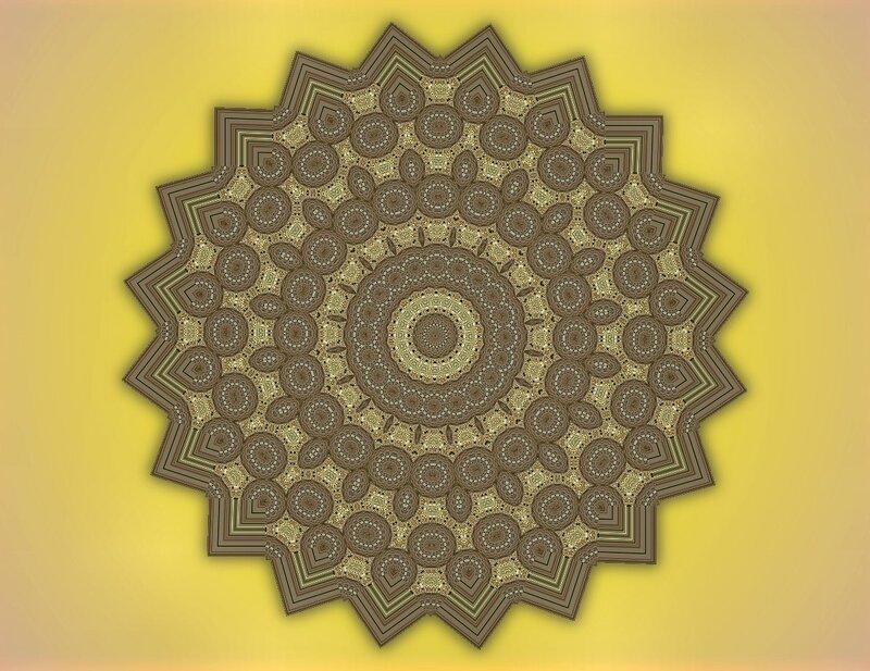 Brown Mandala Pattern
