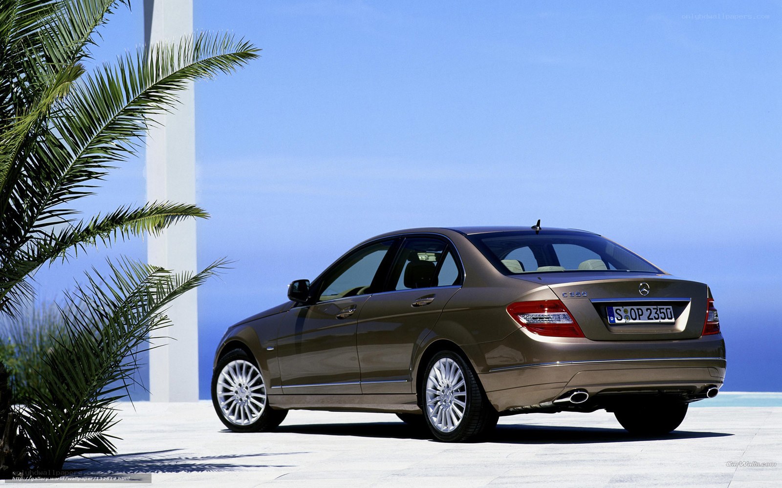 Brown Mercedes-Benz C-Class