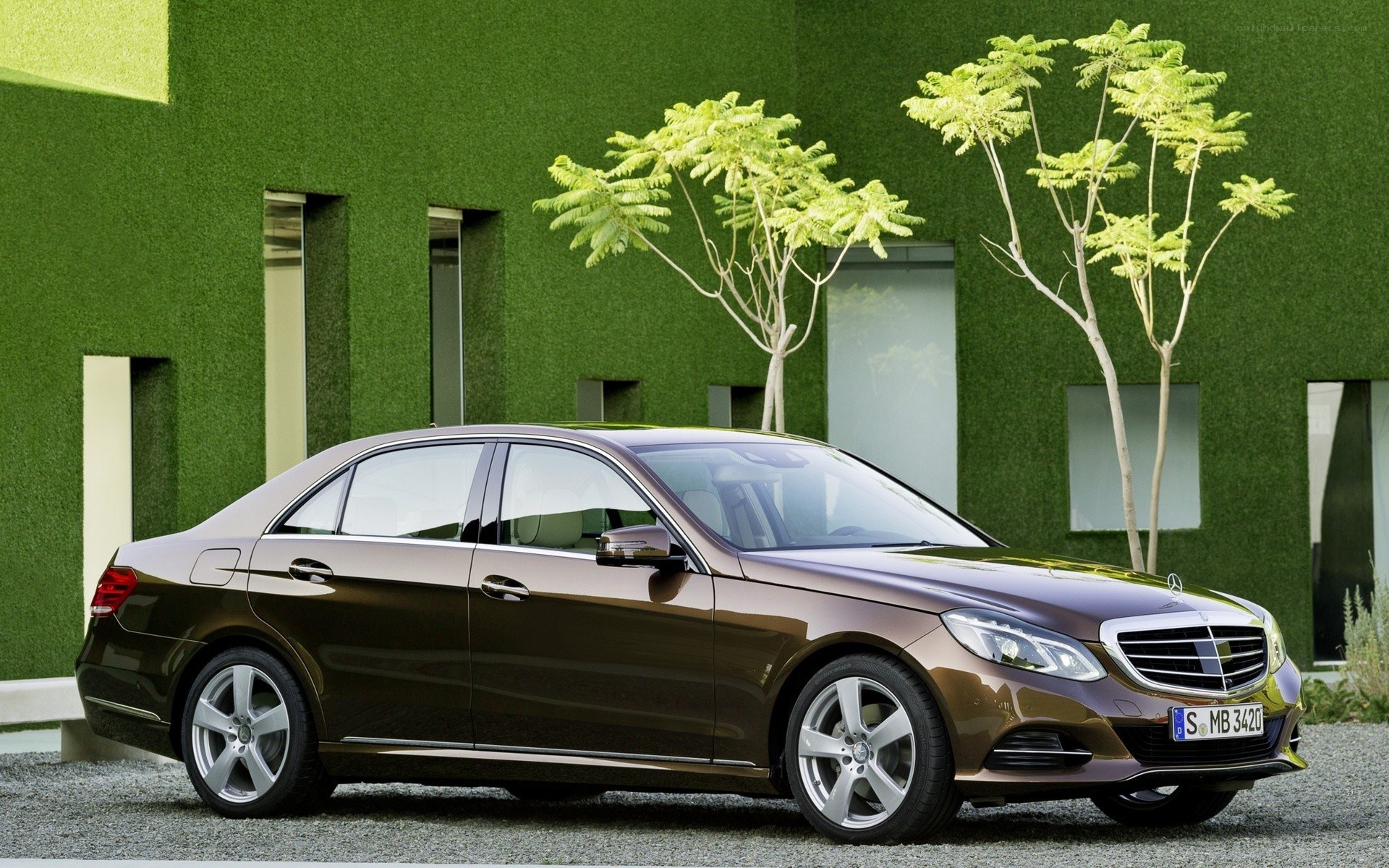 Brown Mercedes-Benz E-Class