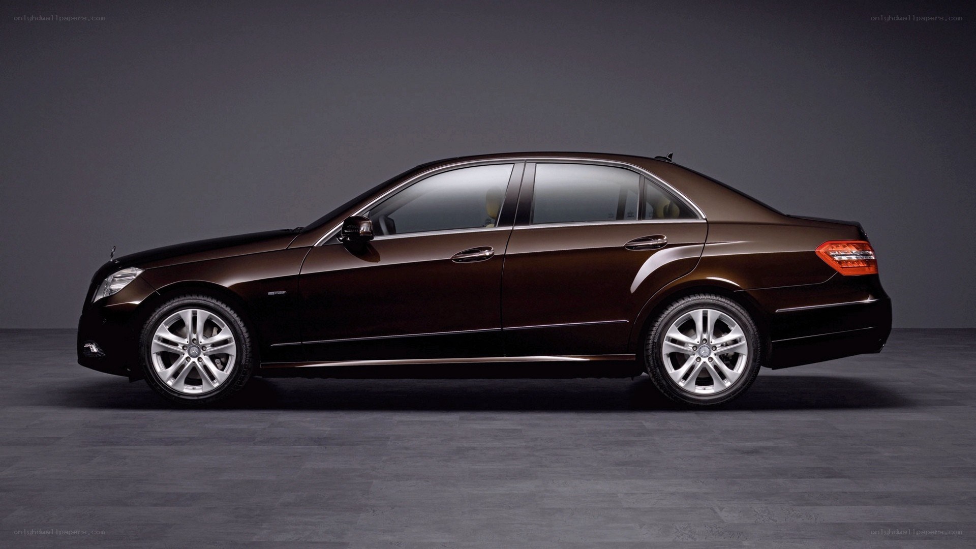 brown mercedes-benz e-class sedan