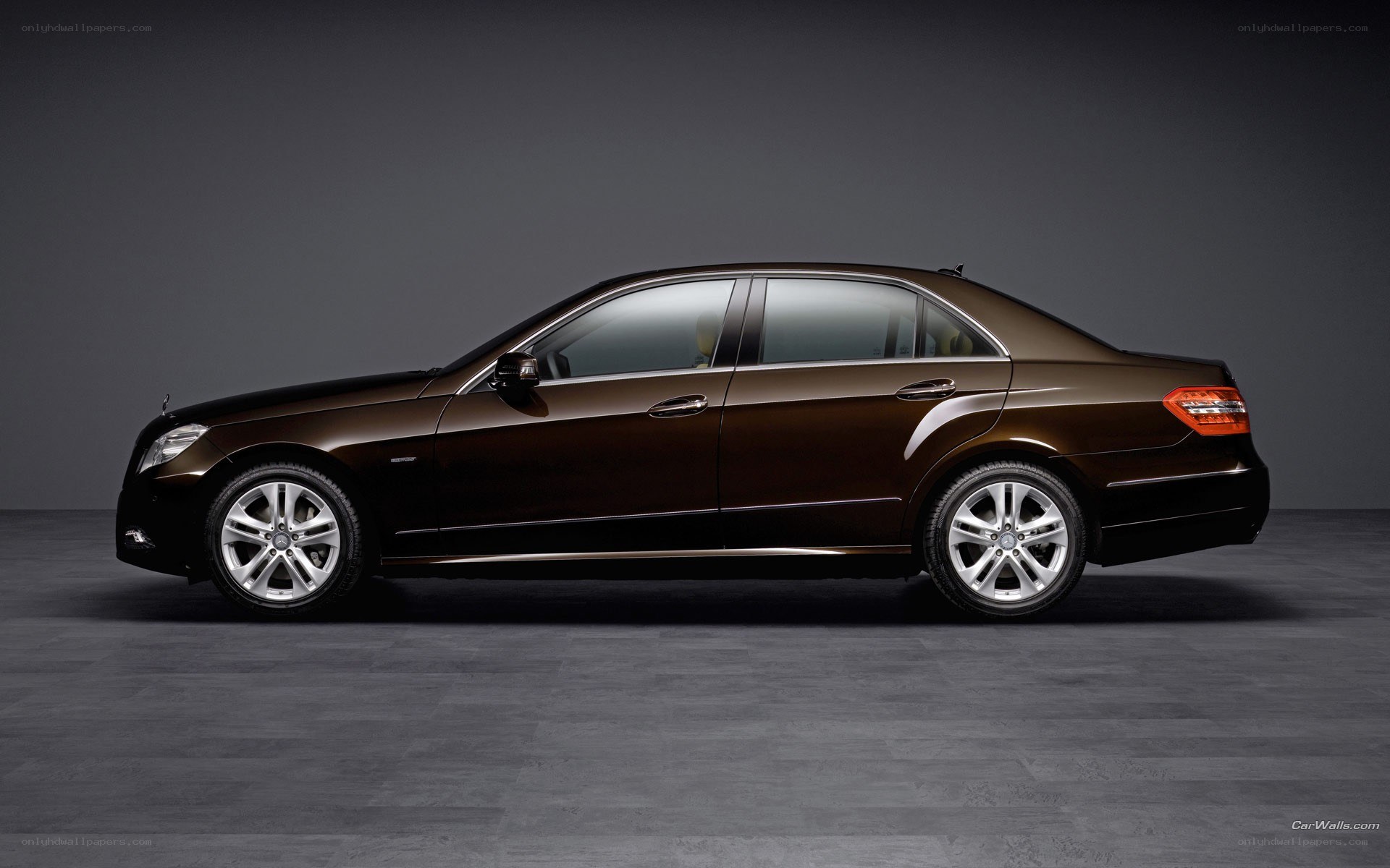 brown mercedes-benz e-class sedan