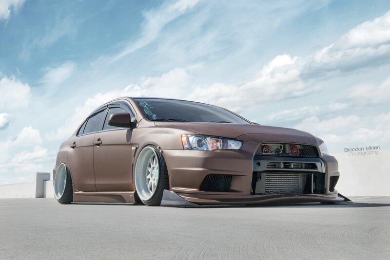 Brown Modified Sedan — Dramatic