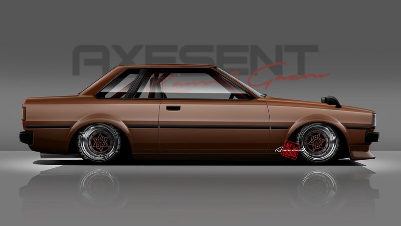 Brown Modified Sedan — Neutral