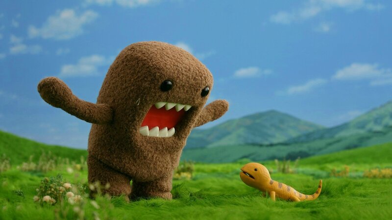 Brown Monster in Field — Green, Playful