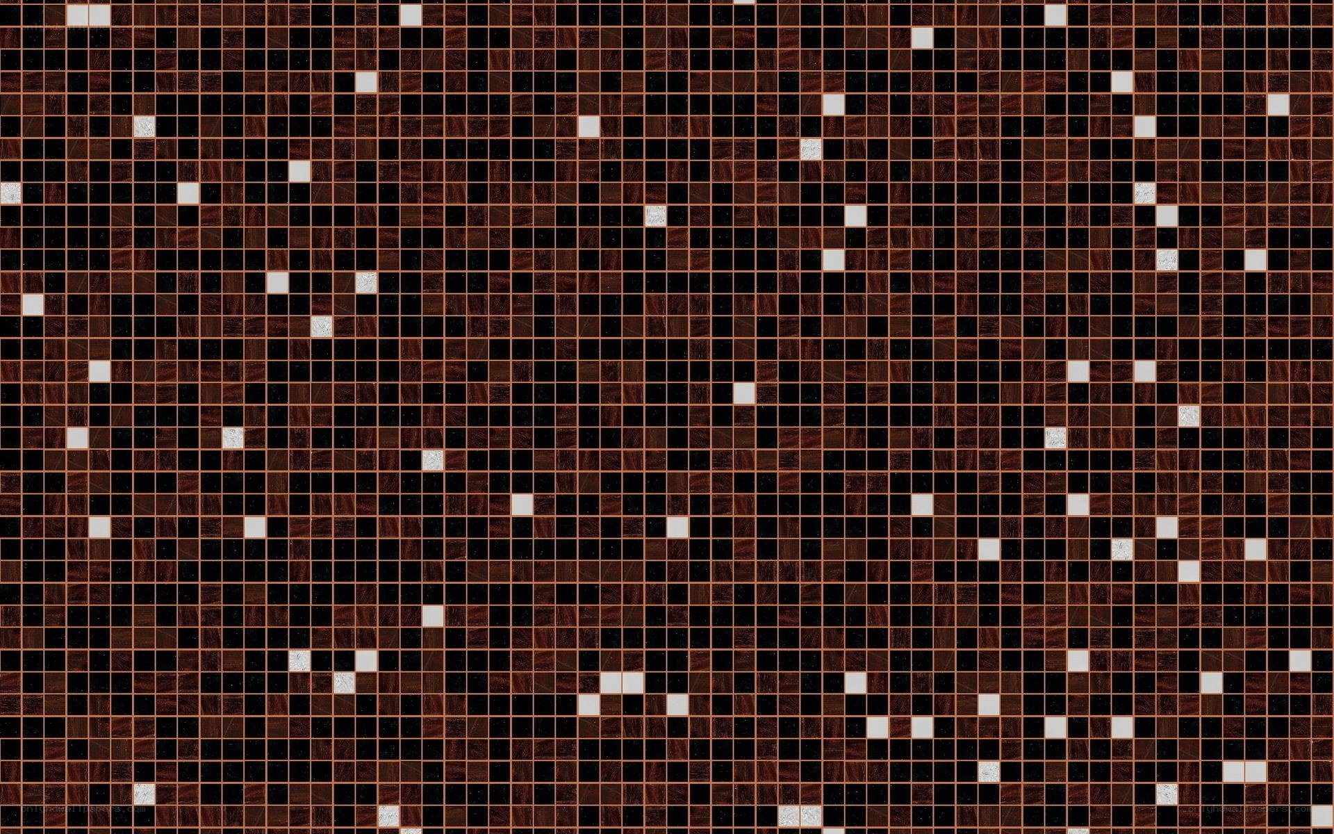 brown mosaic tile pattern