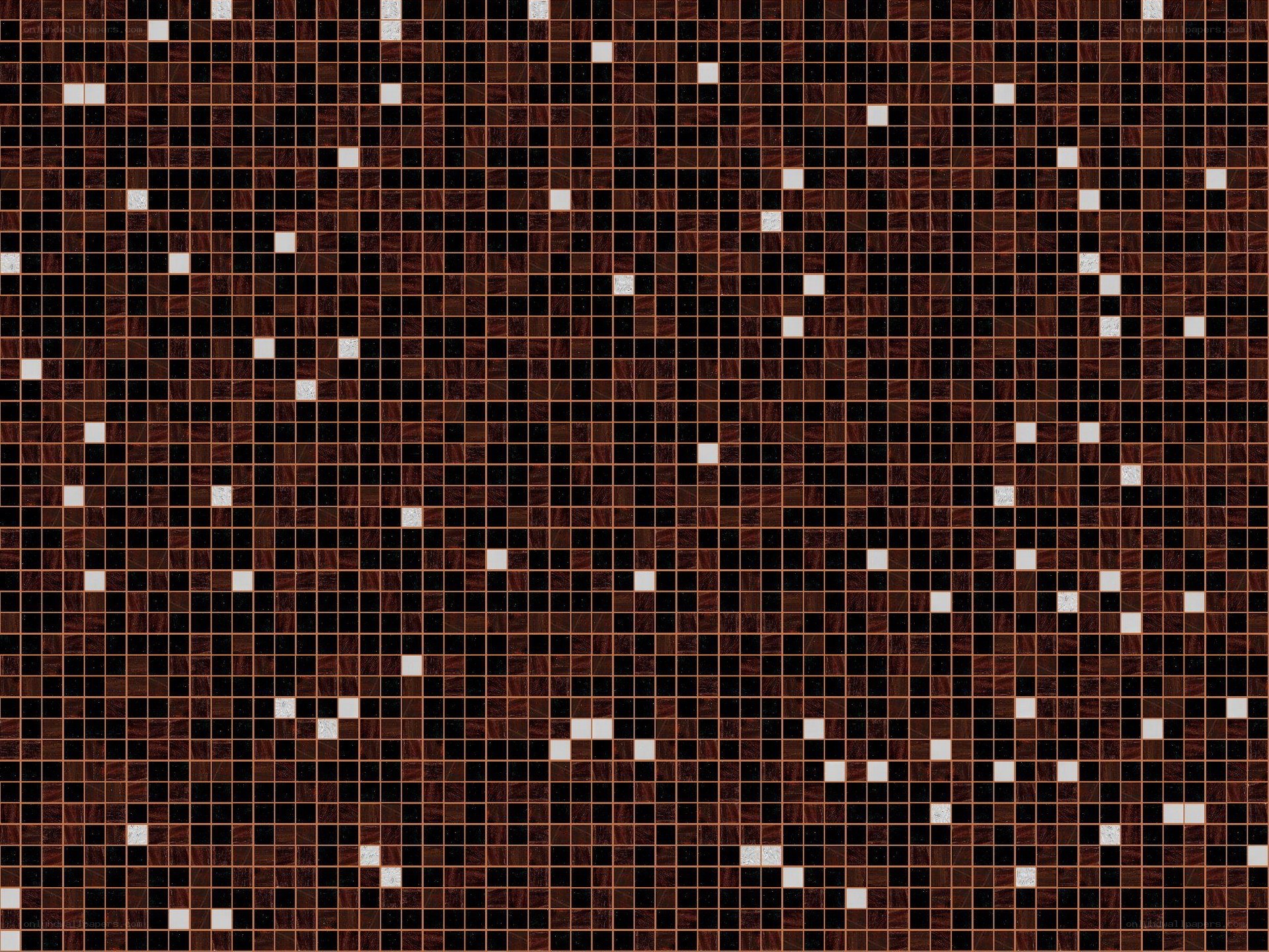 brown mosaic tile pattern