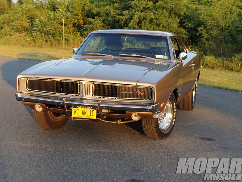Brown Muscle Car — Calm, Sunset