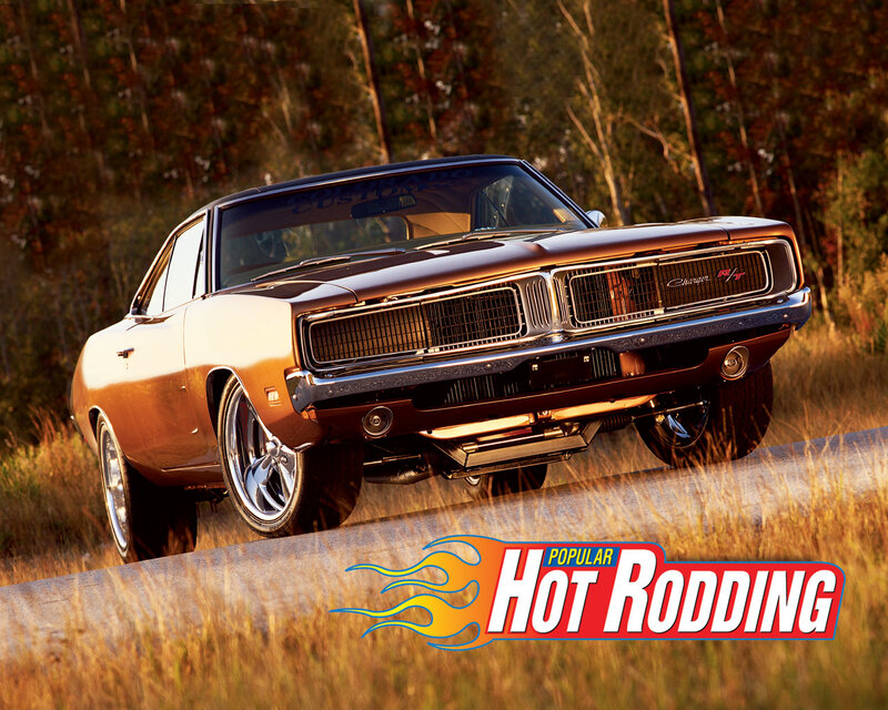Brown Muscle Car — Dramatic, Sunset, Photograph