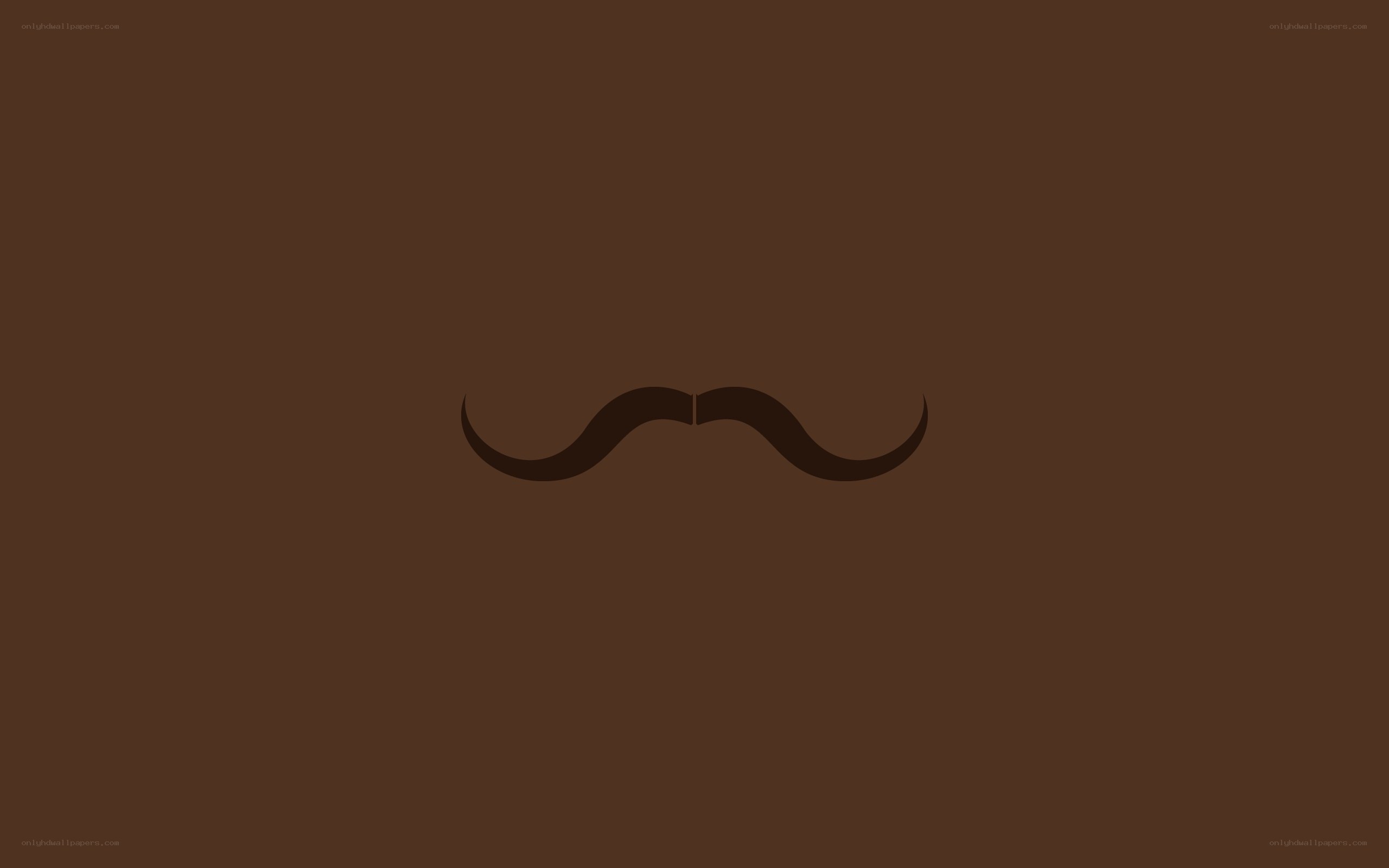 brown mustache on brown background