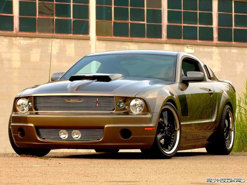 Brown Mustang Car — Dramatic