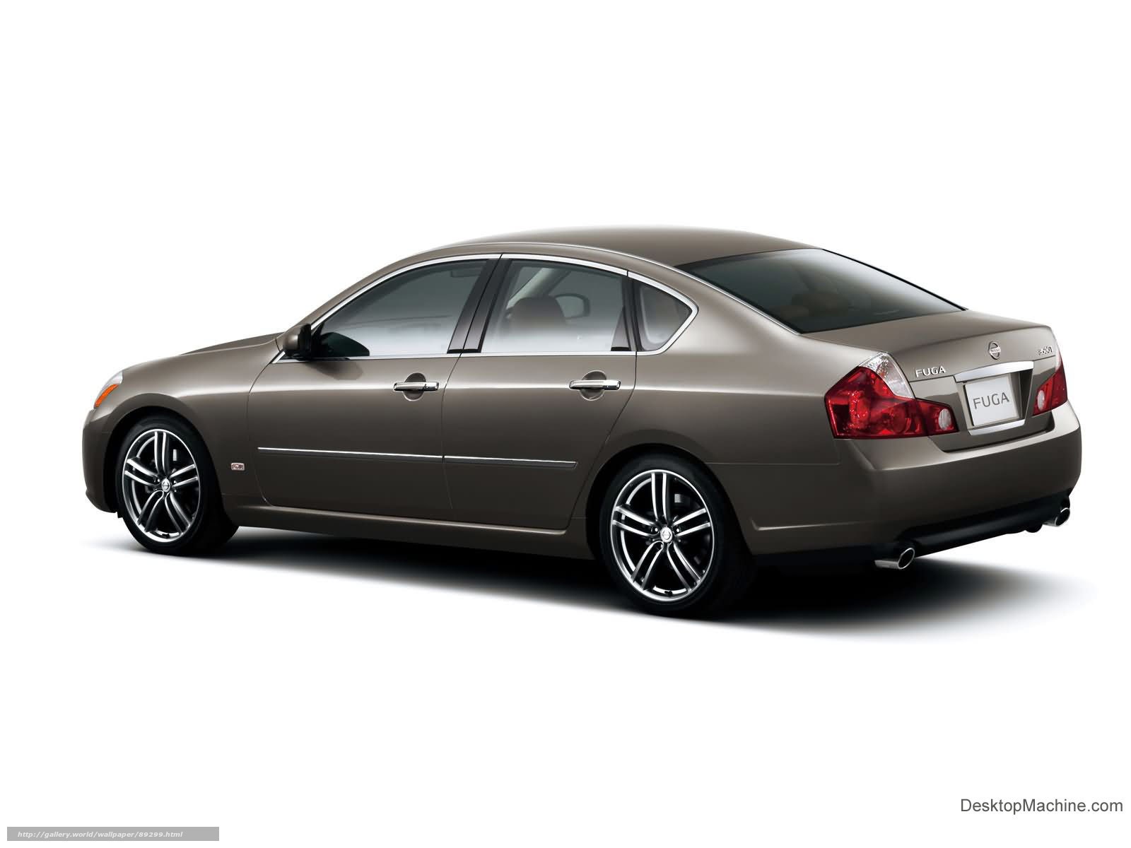 Brown Nissan Fuga sedan