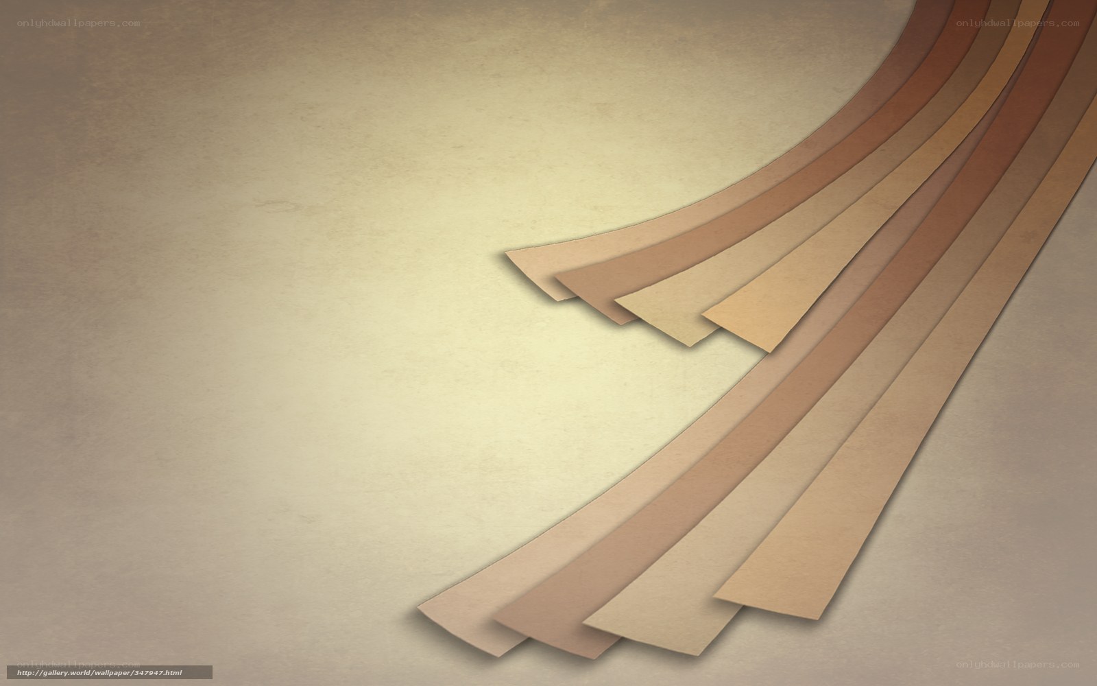 Brown paper strips on textured background