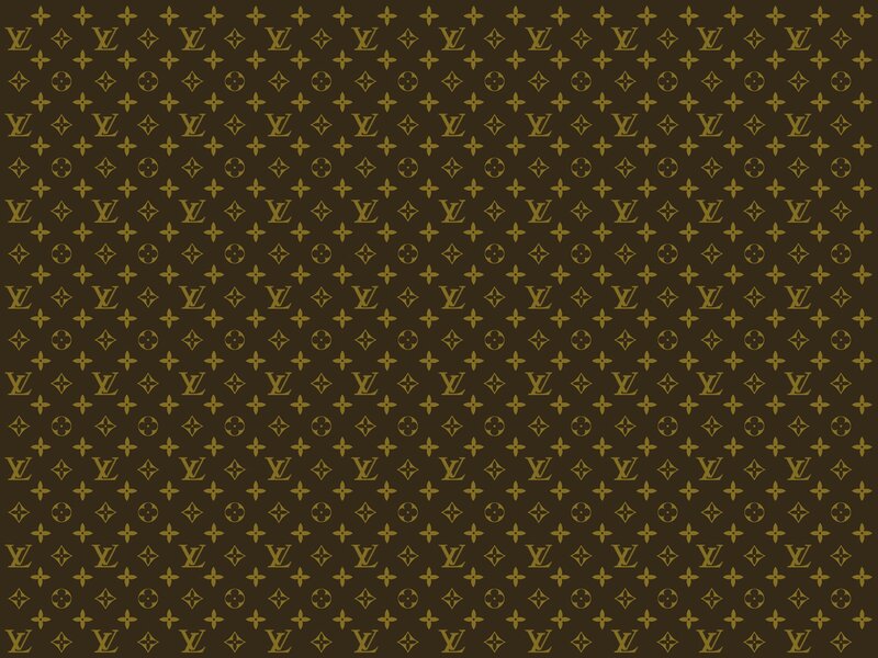 Brown Patterned Fabric — Neutral, Vector Art, Monogram