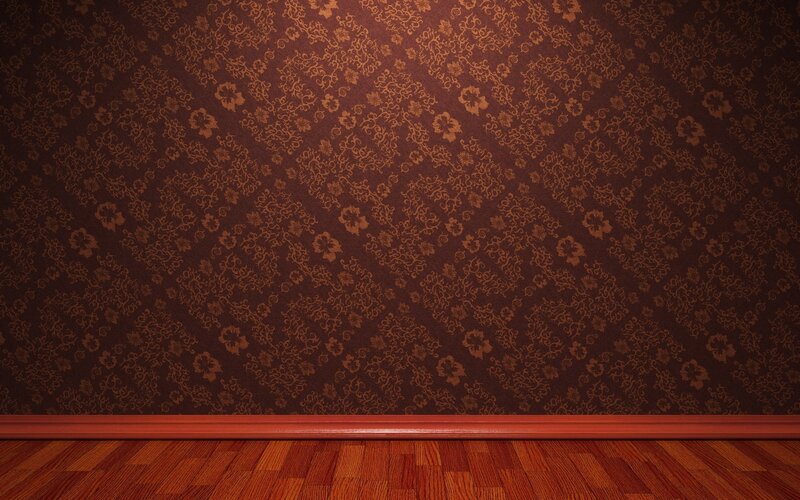 Brown Patterned Wallpaper — Neutral, 3d Render
