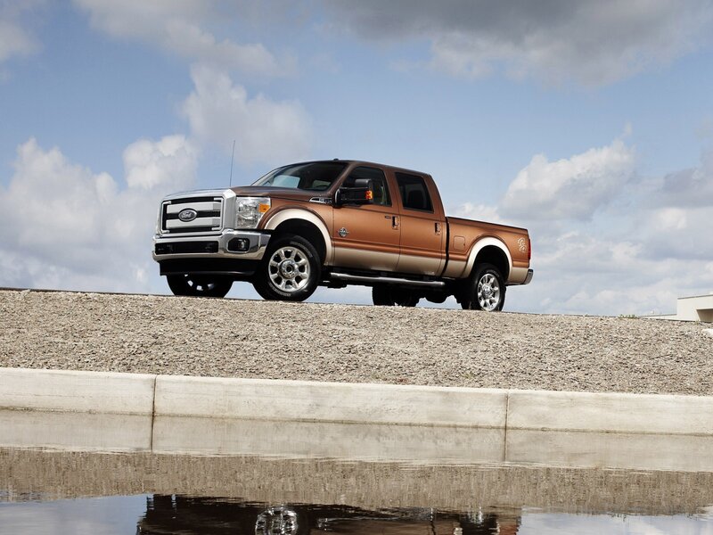Brown Pickup Truck — Dramatic, Afternoon, Photograph, Gravel