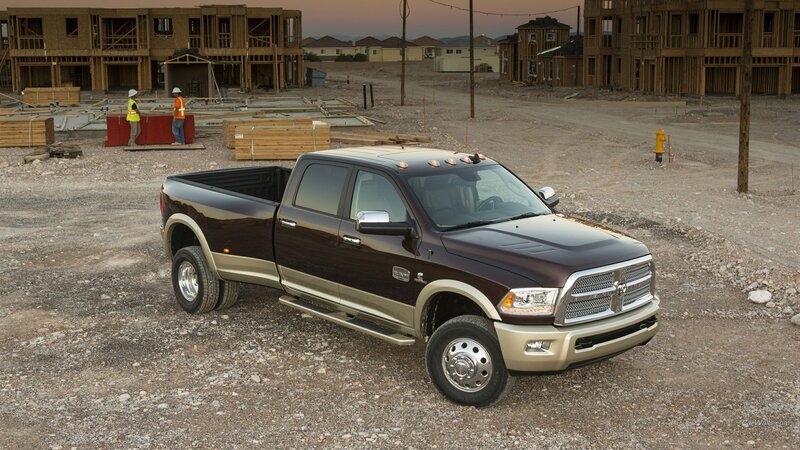 Brown Pickup Truck — Dramatic, Sunset, Photograph, Construction Site