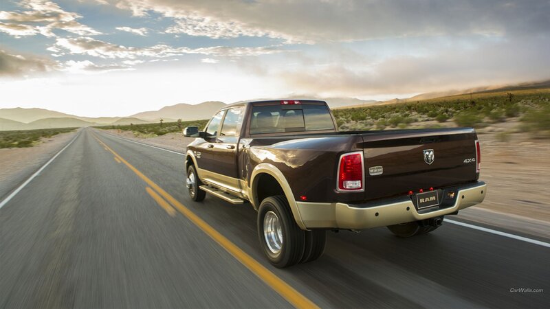 Brown Pickup Truck — Dramatic, Sunset