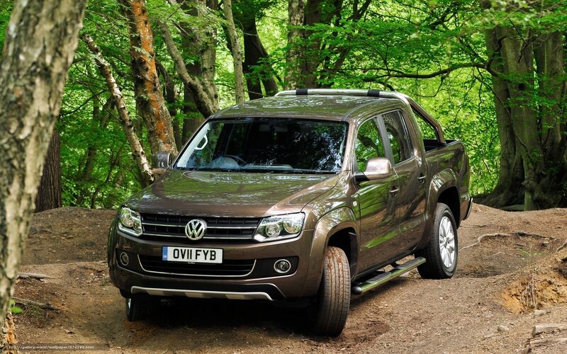 Brown Pickup Truck — Natural
