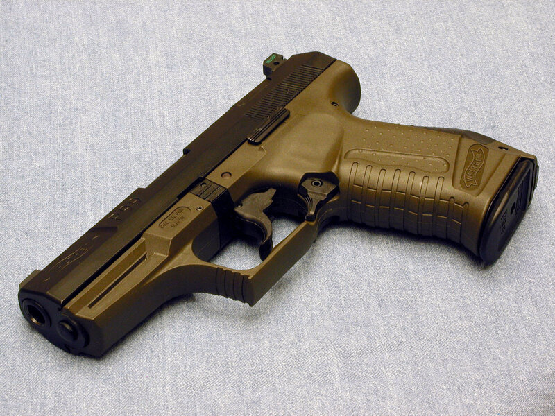 Brown Pistol on Fabric