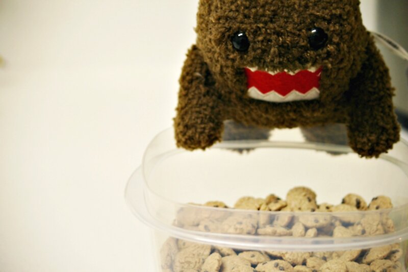 Brown Plush Toy over Bowl