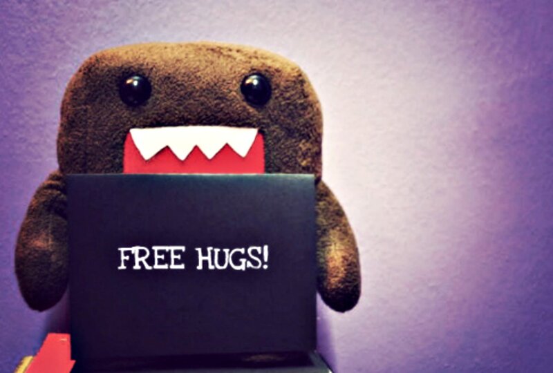 Brown Plush Toy — Purple