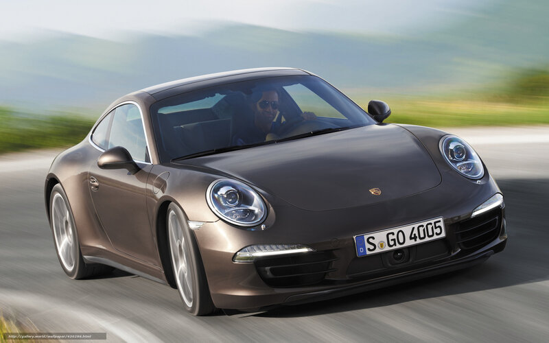 Brown Porsche 911 — Dynamic