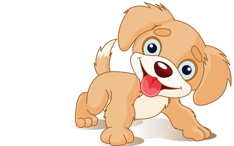 Brown Puppy Cartoon