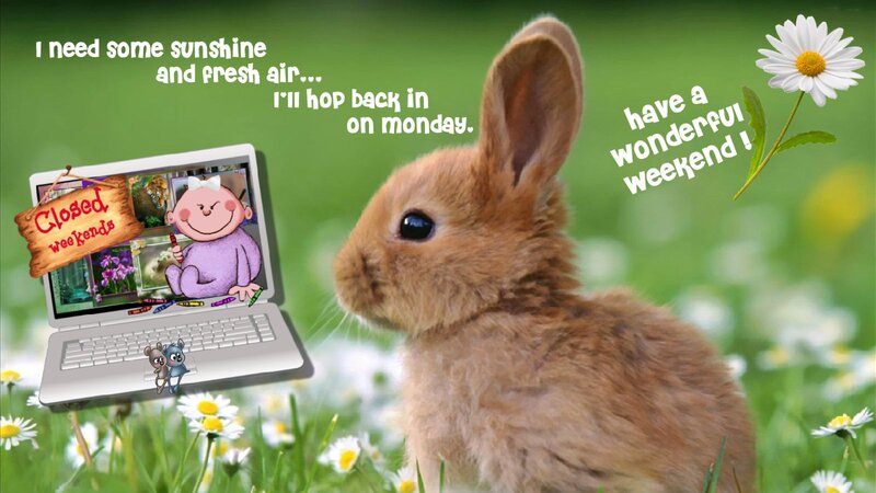 Brown Rabbit in Field — Green, Cheerful