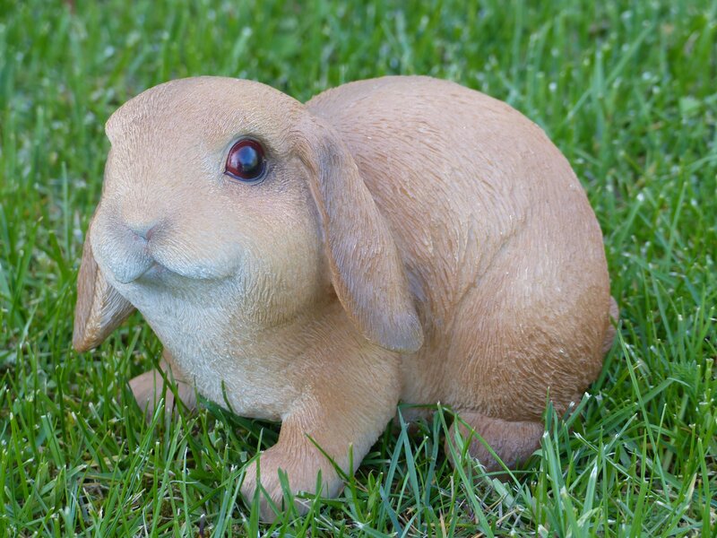 Brown Rabbit Statue