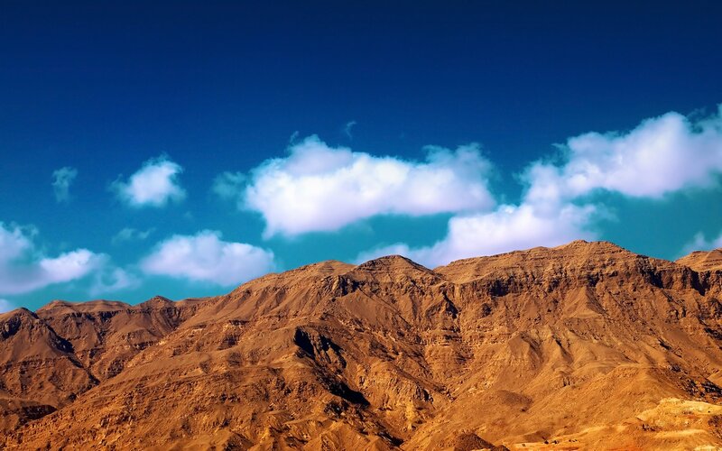 Brown Rocky Mountains — Blue