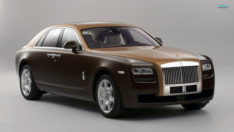 Brown Rolls-Royce Sedan — Neutral