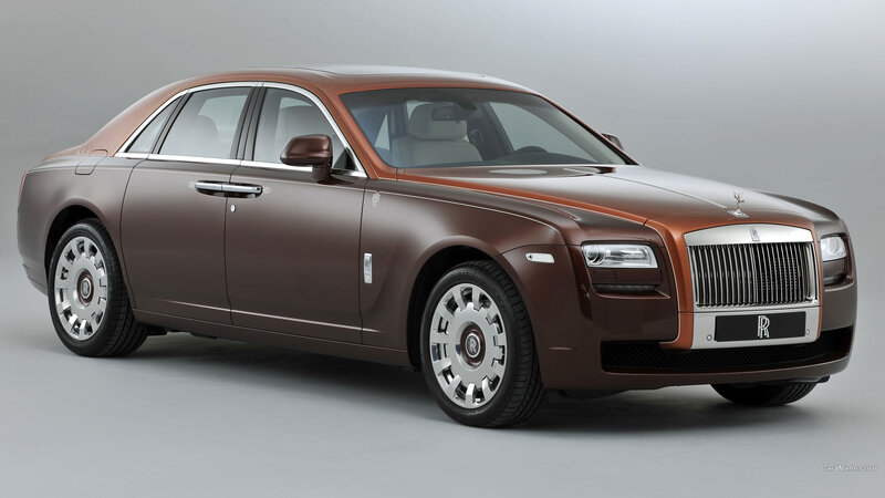 Brown Rolls-Royce Sedan