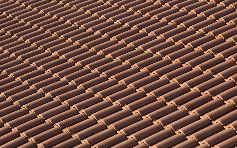 brown roof tiles pattern