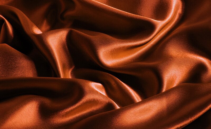 Brown Satin Fabric — Dramatic