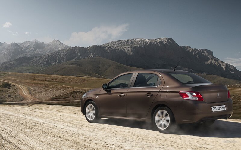 Brown Sedan Car — Dramatic, Afternoon